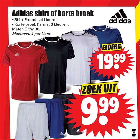 adidas shirt of korte broek dirk